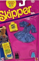 SKIPPER Trendy Teen Fashions Denim Smocked Dress Coke Bottle Blue Flats Mattel - $33.50