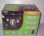 BRAND NEW SunForce 35&#39; 15-Bulbs Solar LED String Lights w/Remote Control - £27.36 GBP