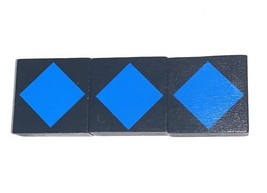 Qwirkle Replacement OEM 3 Blue Diamond Tiles Complete Set - $8.81