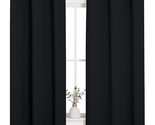 Nicetown Halloween Pitch Black Solid Thermal Insulated Grommet Blackout,... - $38.97