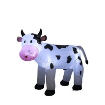 6Ft Christmas Inflatable Cow Decoration With Led Lights Indoor Outdoor Yard Lawn - £71.57 GBP