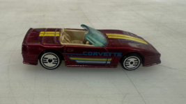 HOT WHEELS 1988 C4 CORVETTE BURGANDY LOOSE 1:64 SCALE DIECAST - $13.85