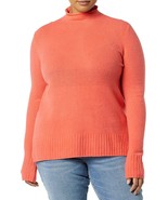 Goodthreads Women&#39;s Mid-Gauge Stretch Funnel Neck Sweater SIZE XXL Coral... - $36.64 CAD