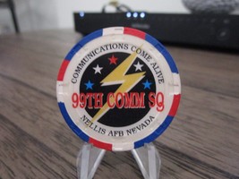 USAF 99th Communications Squadron Nellis AFB Nevada Ceramic Challenge Coin #336U - £11.83 GBP
