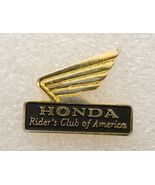 Vintage Jewelry Lapel Pin Honda Gold Wing Motorcycle Rider's Club of Ame... - $12.86