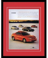 ORIGINAL Vintage 1998 Hyundai Tibron Accent Sonata 11x14 Framed Advertis... - $34.64