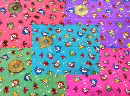 LOT 1 set 5pcs fat quarter Baby Shark Doo Doo Mini Quilting Fabric NEW - £23.44 GBP
