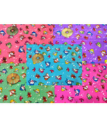 LOT 1 set 5pcs fat quarter Baby Shark Doo Doo Mini Quilting Fabric NEW - £22.30 GBP