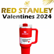 Valentines Gift Red Stanley 40oz Stainless Steel H2.0 Flowstate Quencher Tumbler - £57.79 GBP