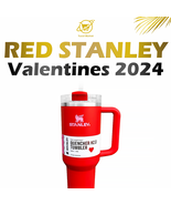 Valentines Gift Red Stanley 40oz Stainless Steel H2.0 Flowstate Quencher... - £55.30 GBP