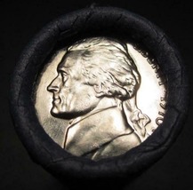 1970-S Uncirculated Jefferson Nickel Roll - Old Blue Wrapper - £29.19 GBP