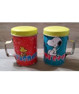 Peanuts Snoopy Woodstock Friends Forever Metal Salt and Pepper Shakers 2012 - £22.17 GBP