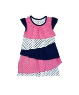 Willow Blossom Girl&#39;s Chiffon Tiered Dot Tulle Pink Blue Dress, Size 5 - $181.47 MXN