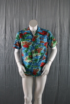 Vintage Hawaiian Shirt - Island Pattern by King&#39;s Road Sears - Men&#39;s Medium - £50.76 GBP