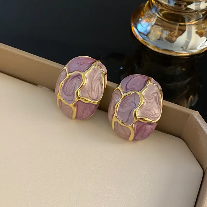 Chic Blue Turtle Enamel Stud Earrings - Vintage-Inspired, Stainless Stee... - $8.20 CAD