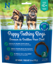 N-BONE Puppy Teething Rings Salmon 3pk - £35.01 GBP