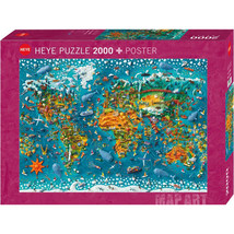 Heye Map of the World Jigsaw Puzzle 2000pcs - $85.93