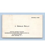 Minneapolis Honeywell Regulator Co Vtg Business Card East Orange New Jer... - $8.86
