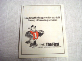 1974 Ad The First National Bank of Boston, Leading the League - $147.71 MXN