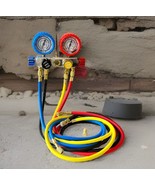 4 Way HVAC Mini Split Diagnostic Manifold Gauge &amp; Hose Set R32 Refrigerant - $73.07 CAD
