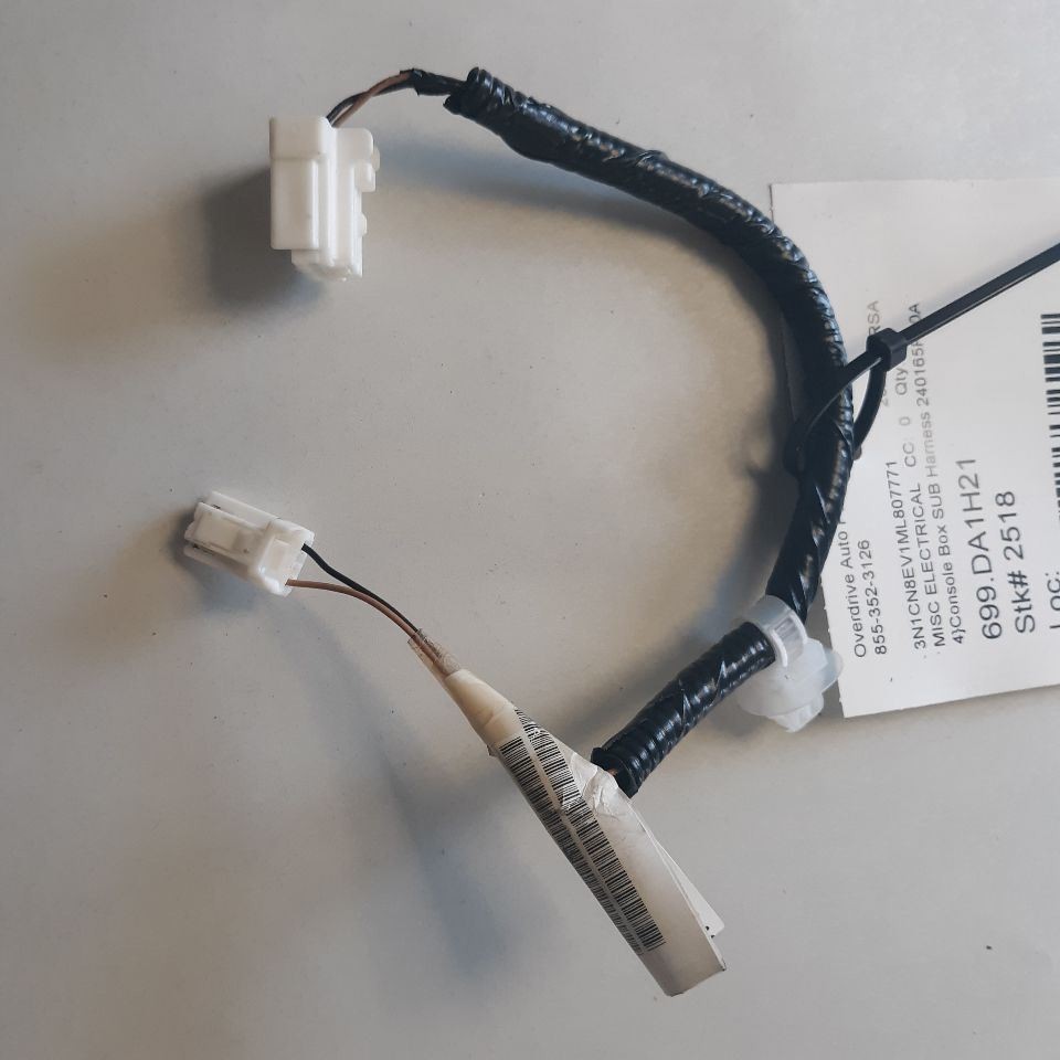 Nissan Versa Console Box SUB Harness {240165RL0A} 2023 2022 2021 2020Ins... - $50.35
