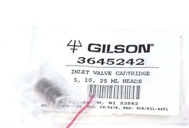 NEW GILSON 3645242 INLET VALVE CARTRIDGE 5, 10, 25 ML HEADS - $120.00