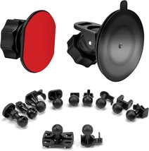 Dash Cam Suction Cup Mount and Glue Adhesive Mount Compatible with Dash - £16.32 GBP