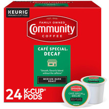 Community Coffee Cafe Special Decaf Medium Roast Keurig Coffee Pods 24 Ct - £15.74 GBP