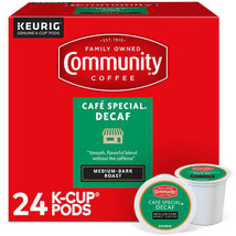 Community Coffee Cafe Special Decaf Medium Roast Keurig Coffee Pods 24 Ct - $20.04