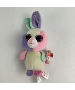 Ty Basket Beanies Bloom Easter Bunny 4&quot; Plush Stuffed Animal Toy 2015 w ... - $14.80