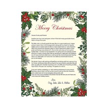 Geo Studios Holiday-Themed Letterhead Paper, 8-1/2” x 11”, Vintage Holly, - $19.79