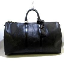 Auth Louis Vuitton Keepall Noir Epi Boston Bag - £1,164.44 GBP