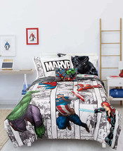 Disney Avengers Comic Punch 6-Pc. Twin Comforter Set - Multi - £54.51 GBP