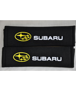 2 pieces (1 PAIR) Subaru Embroidery Seat Belt Cover Pads (Black Pads) - $24.60 CAD
