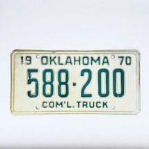 1970 United States Oklahoma Commercial Truck License Plate 588-200 - $12.28 CAD