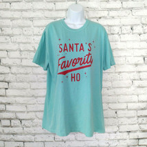 Comfort Colors T Shirt Mens Large Blue Santa&#39;s Favorite Wintle West Colu... - $17.99