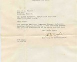 1935 State of Michigan Department of Labor and Industry Letter  - $17.82