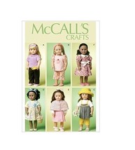 McCalls Sewing Pattern 6526 Doll Clothes for 18&quot; Dolls - £7.78 GBP