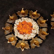 Decorative urli Bowl for Home Decor,Lotus Diya Urli Pot (12 NCH) - £26.01 GBP