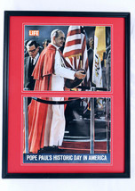 1965 Pope Paul VI in America ORIGINAL Vintage Framed 18x24 Life Magazine Poster  - £69.85 GBP