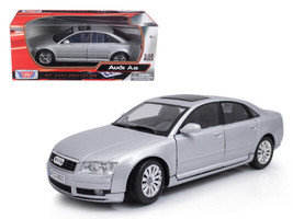 2004 Audi A8 Silver 1/18 Diecast Car Motormax - $59.90