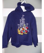 Disney Store Navy Blue Walt Disney Hooded Sweatshirt Size S Boy&#39;s/Girl&#39;s - $14.40