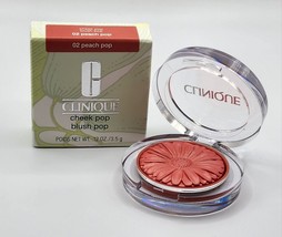 Clinique Cheek Pop Blush Pop 02 Peach Pop Full Size .12 Oz/3.5g - $23.11 CAD
