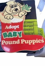 Vintage Baby Pound Puppies  1987 Hardees employee pin Advertising Retro 80s  Toy - £8.86 GBP
