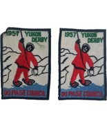 Vintage 1957 Boy Scouts of America BSA Yukon Derby Patches Fabric Pair L... - $333.38 MXN