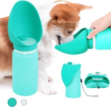 Portable Dog Water Bottle Silicone Dog Travel Water Bottle 19oz 550ml Drinking F - £28.04 GBP