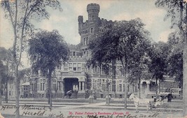 Chicago Il~Mr Potter Palmer&#39;s Stone RESIDENCE-HORSE CARRIAGE~1908 Postcard - £5.85 GBP