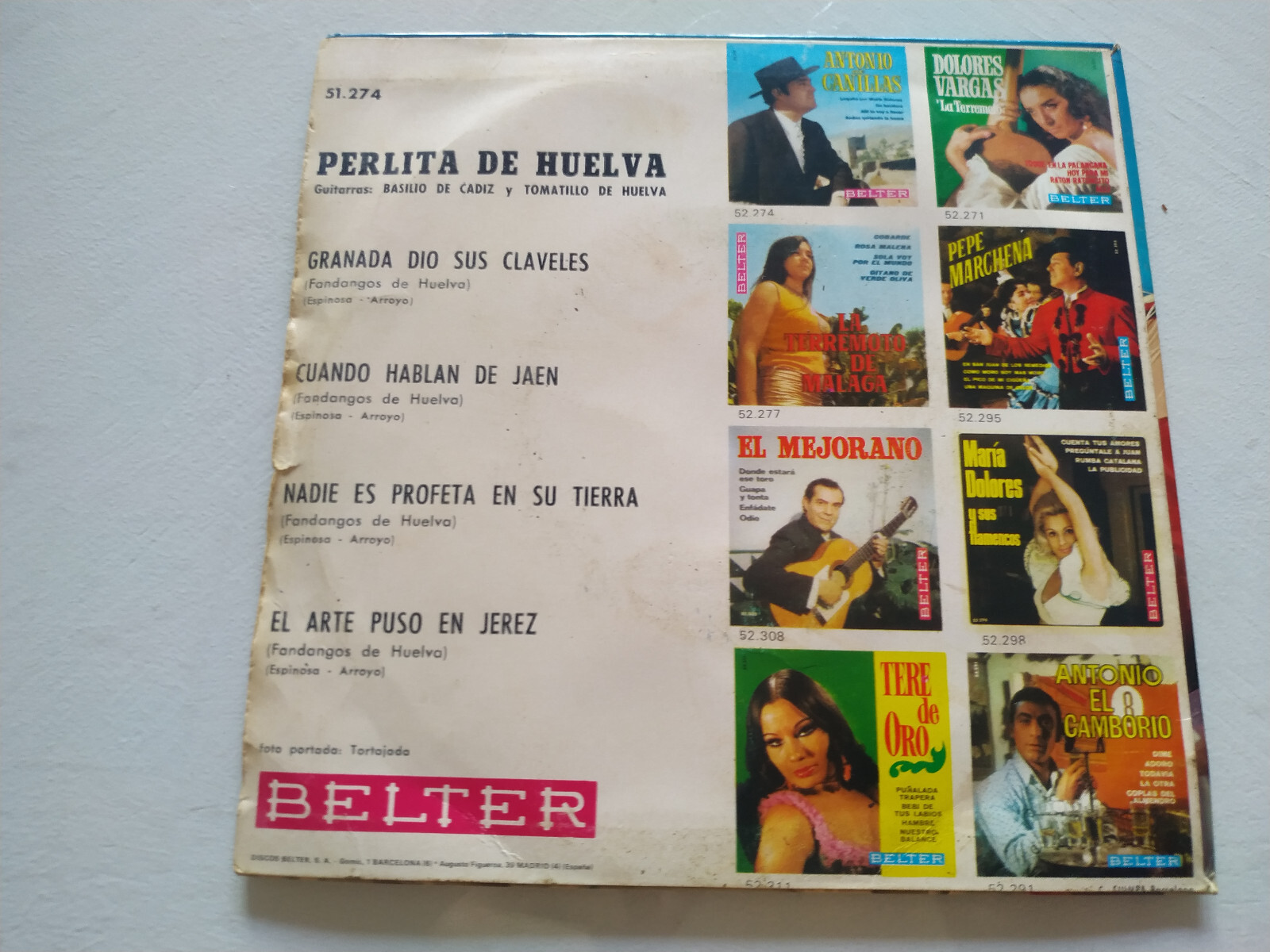 Perlite de Huelva Granada Dio Suoi Garofano 1967 - Single LP vinilo 7 " G+ Item image 3