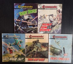 COMMANDO WAR STORIES IN PICTURES LOT OF 5 VINTAGE 1980s BRITISH WAR PULP... - $576.85 MXN