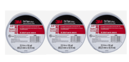 3M Silver Foil Tape for Appliances #3340 DRYER  2.5 in x 30 ft 3 Pack - $19.19